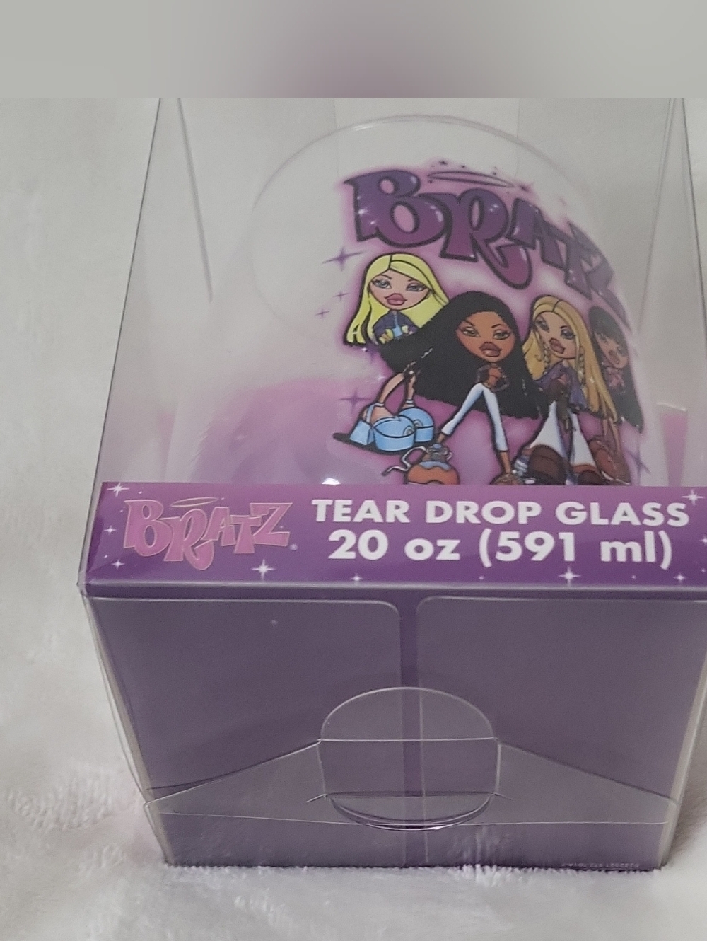 Bratz Tear Drop Glass 20 oz Glassware Purple - Picture 9 of 9